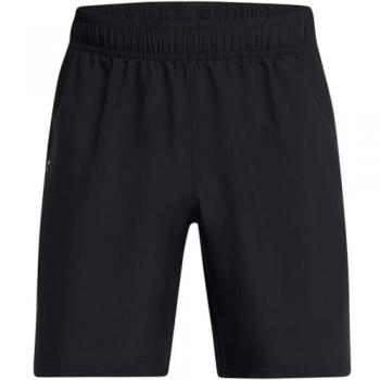 Pantalones cortos de fitness Under Armour Woven Wordmark para hombre, color negro, talla L, corte regular