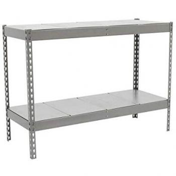 Estantería Industrial Simon Rack 900x1200x750 mm, 600 kg de Punto Flexión, 2 Estantes, Metal Galvanizado