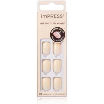 Kiss imPRESS No Glue Short Fake Nails 30 pcs - Point Pink