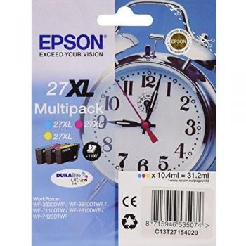 Epson C13T27154020 - Cartucho inyección 27XL, color cian/magenta/amarillo