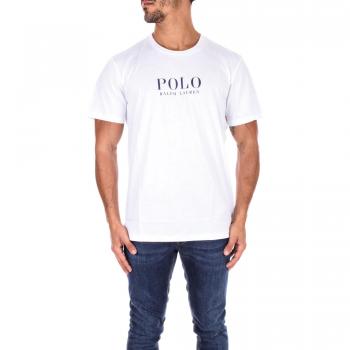 Ralph Lauren Men's White Cotton Short Sleeve Sleep T-Shirt