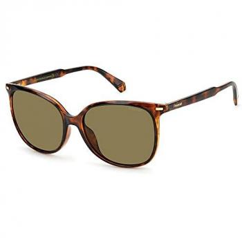 Polaroid Cat Eye Dark Havana Bronze Polarized Sunglasses for Women
