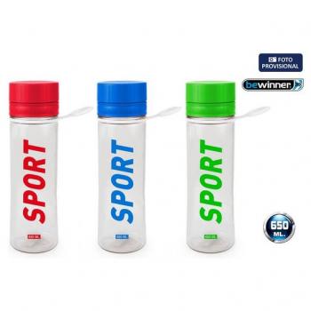 Botella de Agua Deportiva Bewinner 650ml - Colores Variados