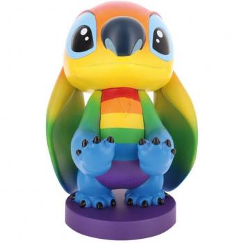 Cable Guy - Soporte de Sujeción para Mando o Smartphone - Figura Rainbow Stitch de Disney Lilo & Stitch, 20 cm