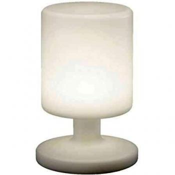 Reality Barbados, Lámpara de luz ambiente , 90 lúmenes, 1,5 Watts, plástico, blanco