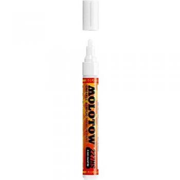 Marcador Permanente Molotow One4All 227 HS Recargable Punta 4 mm Color Blanco Señal