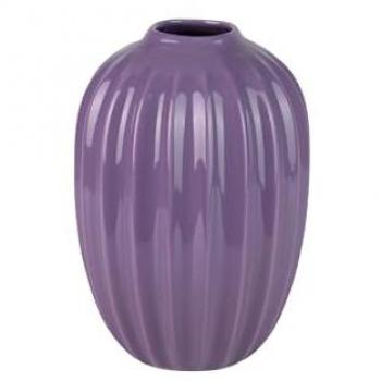 Jarrón Cerámica Lila Elegante 17x17x24 Cm - Decoración Adda Home