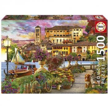 Puzzle Educa 1500 Piezas - Paseo Italiano con Pegamento Fix Puzzle