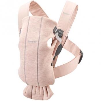 Mochila portabebés BabyBjörn Mini 3D Jersey gris claro