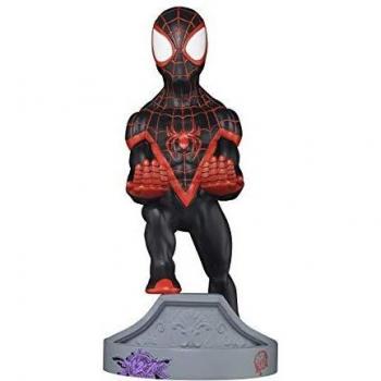 Exquisite Gaming - Cable guy Spiderman edición miles morales, soporte de sujeción o carga para mando de consola y/o smartphone