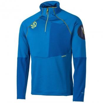 Camiseta Forro Polar Ternua Ragger 1/2 Zip Hombre Azul Mate Deep Mediterranen XL