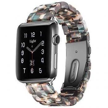 Light Compatible con Apple Watch Correa 38mm 40mm, Brazalete con Hebilla de Acero Inoxidable para iWatch Series SE 6 5 4 3 2 1