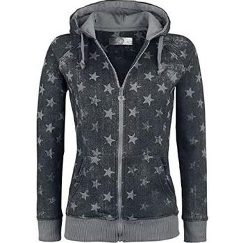 R.E.D. by EMP Freaking out Loud Mujer Capucha con Cremallera Gris S