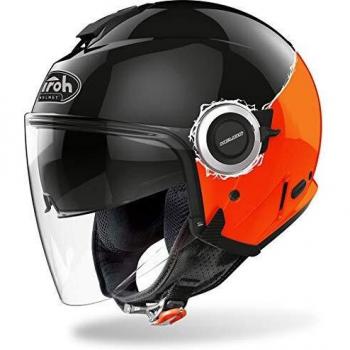 Casco Airoh Helios Fluo Black/Orange Gloss L