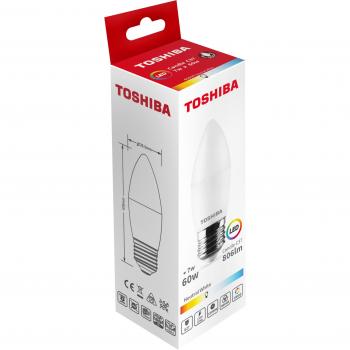 Bombilla Led Toshiba C37 E27 7w 4000k - Ahorro Energético