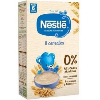 Nestlé Papilla 8 Cereales sin Azúcares Añadidos 950g +6 meses