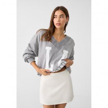 Ecru Short Skort M by Stradivarius