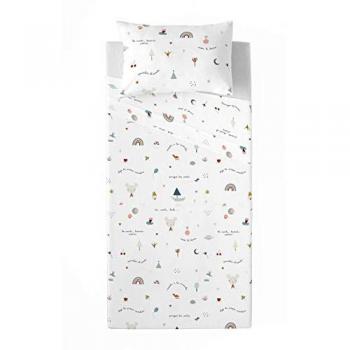 Juego de Sábanas Infantiles 100% Algodón Susanita Rosa B Haciendo el Indio Cama 105 cm Fabricado en España