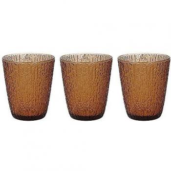 Set de 3 Vasos de Vidrio Ambra 280 cc Línea Davor