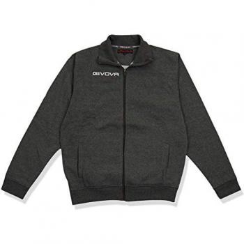 Givova Citta New Unisex Zip Sweatshirt - Grey 3XL