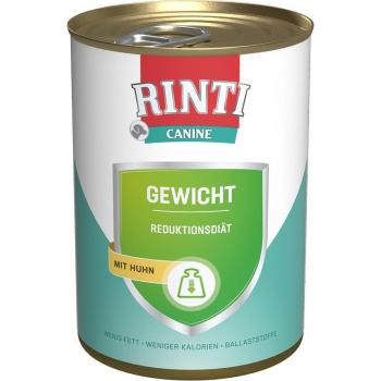 RINTI Canine Weight con Pollo 400 g - Pack de Ahorro de 24 unidades