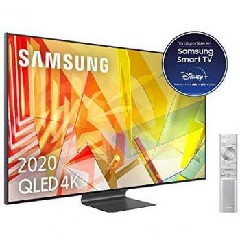 Samsung QLED 4K 2020 65Q95T - Smart TV de 65 con Resolución 4K UHD, Direct Full Array Elite HDR 2000, Inteligencia Artificial 4K, Multi View, OTS, Premium One Remote y Asistentes de Voz Integrados