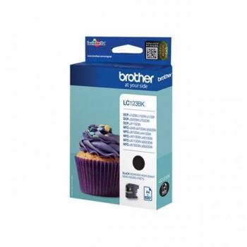 Cartucho de tinta negro Brother LC-123BK alta capacidad 600 páginas