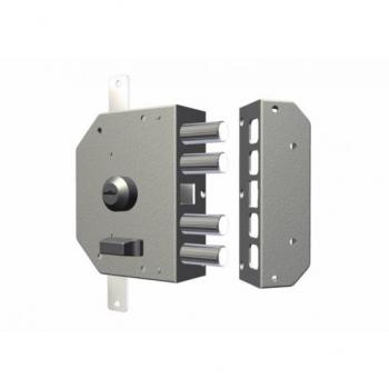 Cerradura de seguridad derecha 130x164x32mm CR 3450 Dorado