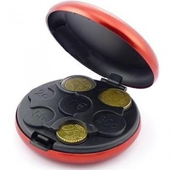 Monedero organizador de monedas clasificador de aluminio