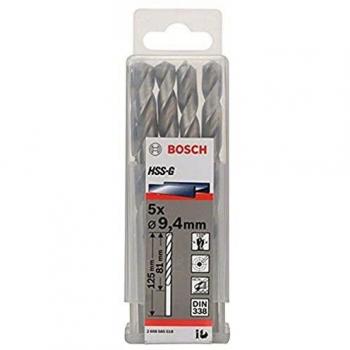 Bosch 2 608 585 518 - Pack de 5 brocas para metal HSS-G, DIN 338