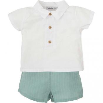 Conjunto de niño dos piezas de camisa de manga corta y bermuda
