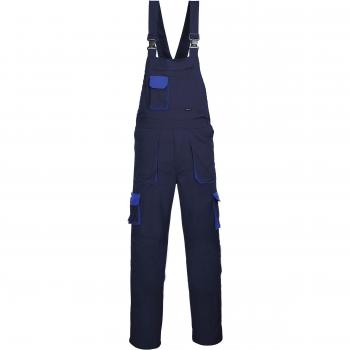 Portwest - Tx 12 txl guardapolvos texto con colores contrastantes y tirantes azul marino, azul t, xl