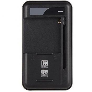 Onite Universal batería Cargador de Viaje Negro para Smartphone batería de Alto Voltaje Baterías Samsung Galaxy S3/S4/NOTE 3 N9000/Note 2 N7100/S3 Mini/S4 Mini, LG Optimus G/G2/G3, Nokia/Motorola/HTC