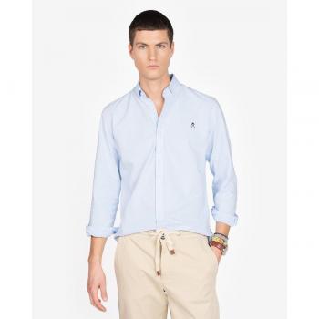 Harper & Neyer - Camisa de hombre slim liso con diseño icónico.
