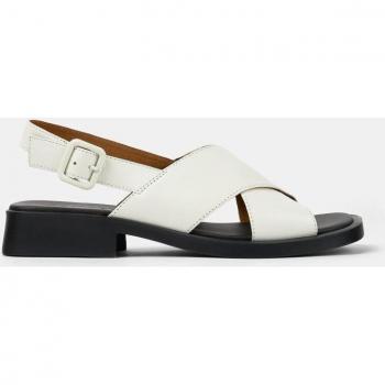 CAMPER Dana Sandals for Women - White, Size 37, Smooth Leather