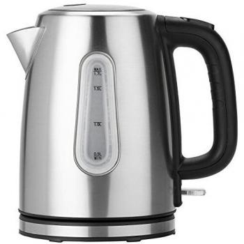 Tristar WK-3373 Jarra hervidora 1,7 L, 2200 W, Negro, Acero Inoxidable