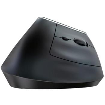 Ratón Inalámbrico Vertical Nilox NXMOEVR01B Recargable Dual Bluetooth 1600 DPI Negro RGB 6 Botones
