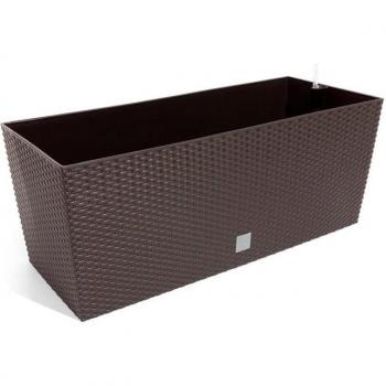 Jardinera Rato 30 Litros con Riego en Color Chocolate 60 X 25 X 24 Cm
