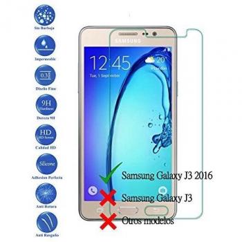 Todotumovil Protector de Pantalla Samsung Galaxy J3 2016 de Cristal Templado Vidrio 9H para movil