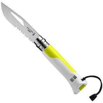 Cuchillo de Bolsillo Outdoor Opinel No. 08 Amarillo Fluo
