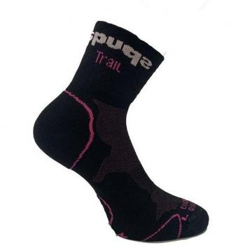 Spuqs-Calcetines Deportivos Coolmax Protect NR Negro Rosa 37-39