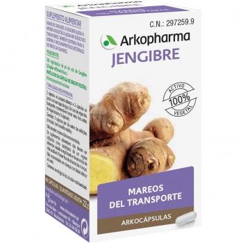 Arkopharma - Cápsulas dietéticas de Jengibre para facilitar la digestión y aliviar mareos