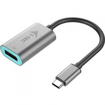 i-tec USB-C a DisplayPort Metal Adaptador 1x Display Port 4K 60Hz para Windows MacOS ChromeOS Thunderbolt 3 Compatible