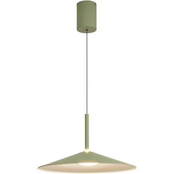 Lámpara colgante LED Calice verde Ø 47,5 cm 16W regulable en altura
