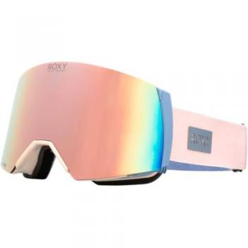 Máscara de esquí Roxy Wildlove con lentes espejadas rosa para mujer, modelo 2025, fabricada en resina con efecto espejo dorado