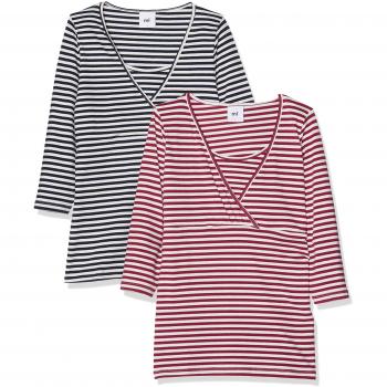 MAMALICIOUS Mllou Organic Tess Y/d 3/4 Top, Camiseta de Manga Larga premamá para Mujer,