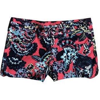 Roxy LE T SU BS G BDSH MLJ5 - Pantalones Cortos para niña, diseño de Rayas, Color Rojo