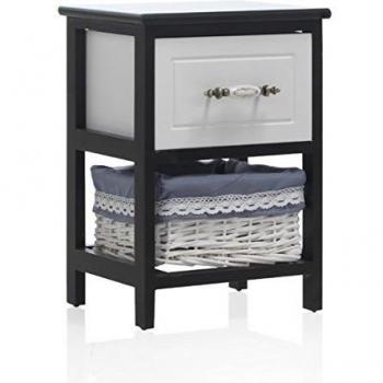 GEESE 7490 - Estante de madera, 2 cajones