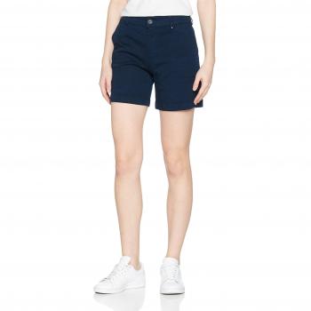 Tommy_Jeans Tjw Essential Chino Short, Pantalones Cortos para Mujer, Azul