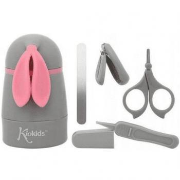 KIOKIDS CAJA DE CONEJITO CON SET DE MANICURA EN ROSA
